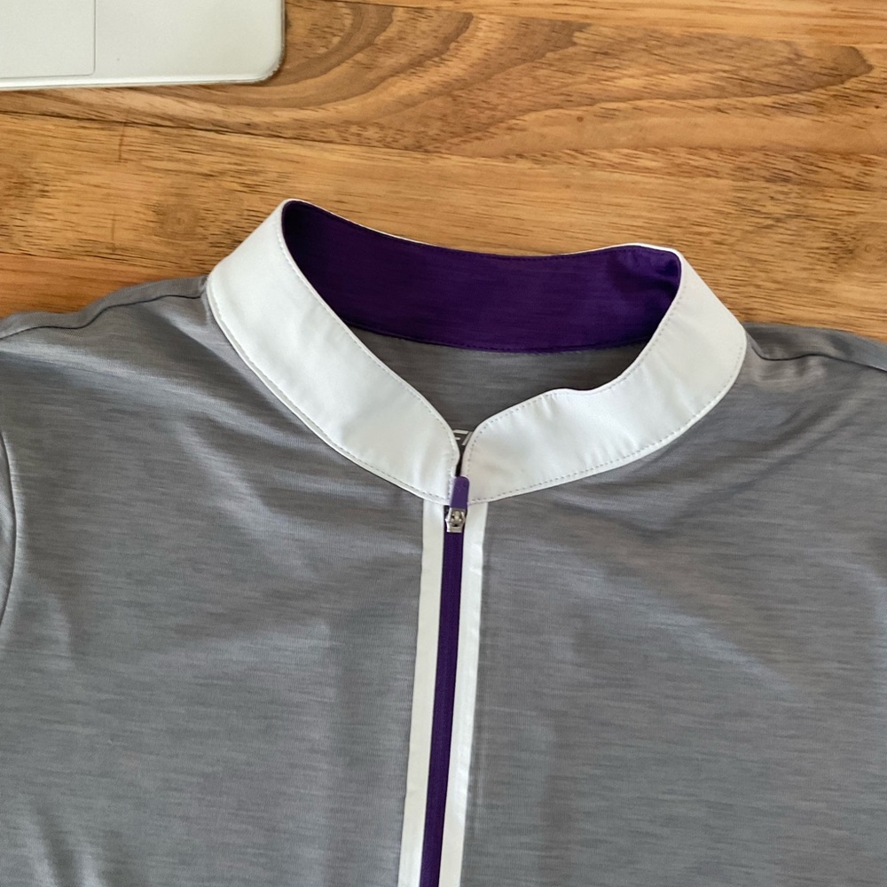 Jofit Purple and Gray Pullover with White Trim - Picture 8 of 11